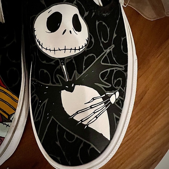 NWOT 🆕🎄VANS x Nightmare B4 Christmas Jack/Sally Slip-Ons W7|M5.5, New - Picture 4 of 10